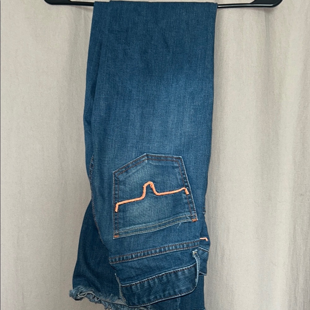 Kimes Ranch Blue Flare Wide Leg Jeans